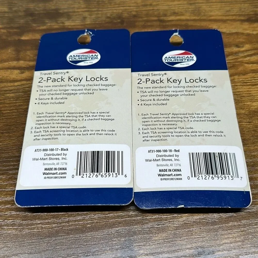 American Tourister Luggage Straps and or Travel Locks TSA‎ Approved 2 pack Black
